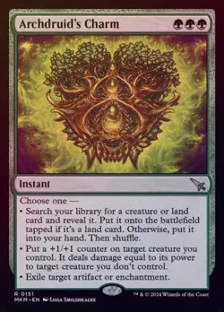 MTG Murders at Karlov Manor - Archdruid's Charm (Foil) - Image 1