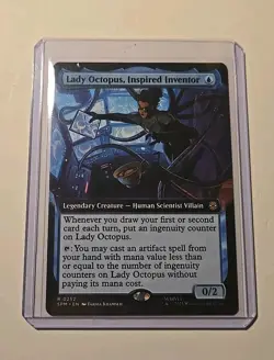 MTG Lady Octopus, Inspired Inventor 252 Rare Reg Extended Art Marvel Spider-Man - Image 4