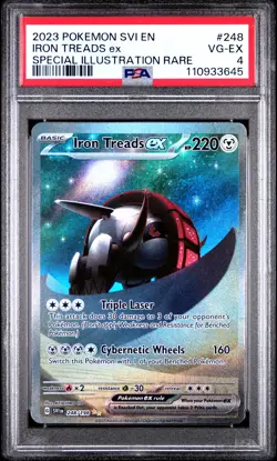 2023 POKEMON SVI EN-SCARLET & VIOLET #248 IRON TREADS EX PSA 4 - Image 1