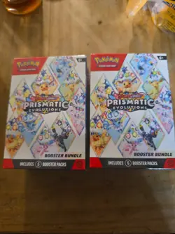 Pokemon Prismatic Evolutions Booster Bundle 6 Packs, X2 Bundles, Sealed - Image 1