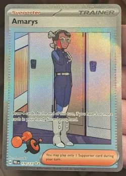 POKEMON TCG Prismatic Evolutions AMARYS Trainer SIR Special Illustration 170/131 - Image 1