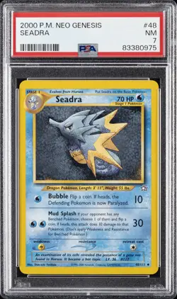 2000 POKEMON NEO GENESIS #48 SEADRA PSA 7 - Image 1