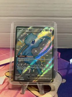 Pokemon TCG Mew EX 216/091 Paldean Fates Full Art Shiny Ultra Rare - Image 1