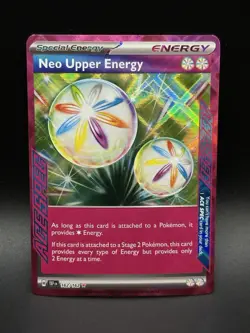 Neo Upper Energy 162/162 Pokemon SV05: Temporal Forces Ace Spec NM - 0106 - Image 1