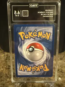 2000 POKEMON BASE SET 2 #4 CHARIZARD-HOLO TAG 6.5 - Image 3