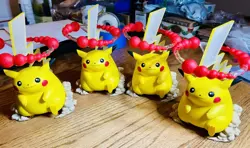X4 Pokemon Celebrations Premium Gigantamax Pikachu Figure from Collection Box - Image 1