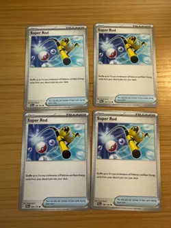 [4x Playset] Super Rod (188/193) SV02: Paldea Evolved (PAL) - Pokemon TCG - Image 1
