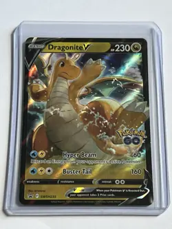 Dragonite V SWSH235 Sword & Shield Pokemon GO 2022 Mint - 9.0 + Holo Promo - Image 1