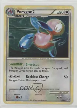 Porygon2 Pokemon HeartGold & SoulSilver Black Star Promo #HGSS23 2010 - Image 1