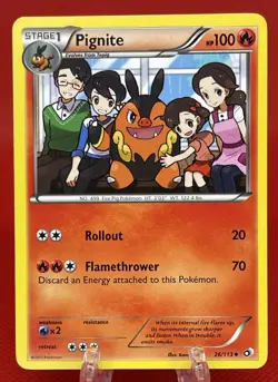 Pokemon TCG Pignite Legendary Treasures 26/113 Regular English 2013 LP - Image 1