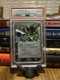 2004 Pokemon Ex Team Rocket Returns #102 Rocket's Scyther Ex PSA 8 - Image 1