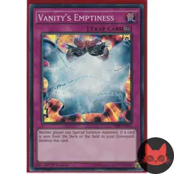 Yugioh Vanity's Emptiness THSF-EN059 Super Rare 1st Edition NM - Image 1