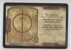 2012 Dungeons & Dragons - Fortune Card Bloodlust #6 - Image 1