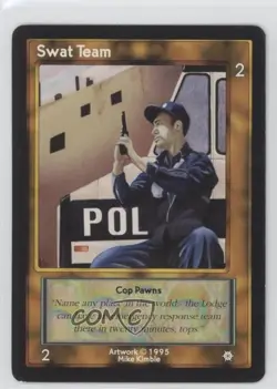 1995 Shadowfist Collectible Card Game Standard Swat Team - Image 1