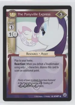 2013 My Little Pony Collectible Card Game - Premiere The Ponyville Express #147 - Image 1