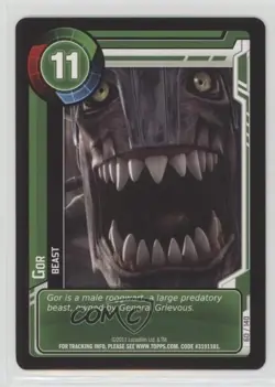2011 Star Wars: Clone Wars Adventures Trading Card Game Gor #60 - Image 1