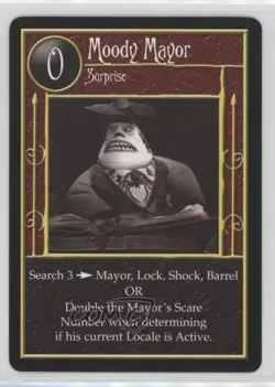 2005 The Nightmare Before Christmas Trading Card Game Moody Mayor - Image 1