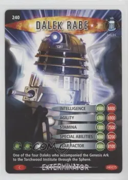 2006 Doctor Who: Battles in Time - Trading Card Game Exterminator Expansion #240 - Image 1