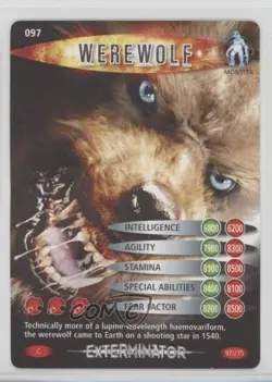 2006 Doctor Who: Battles in Time - Trading Card Game Werewolf #097 - Image 1