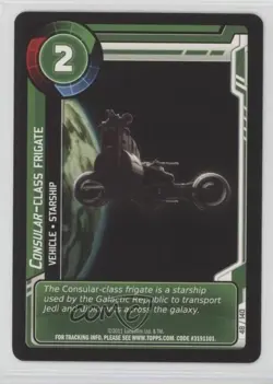 2011 Star Wars: Clone Wars Adventures Trading Card Game Consular-Class Frigate - Image 1