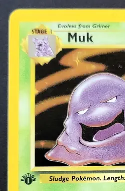 Muk 13/62 Pokemon TCG Fossil Set Holo Rare Card 1st Edition - Image 3