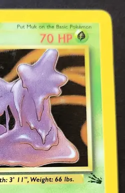 Muk 13/62 Pokemon TCG Fossil Set Holo Rare Card 1st Edition - Image 4