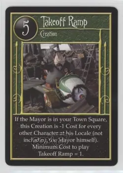 2005 The Nightmare Before Christmas Trading Card Game Takeoff Ramp - Image 1