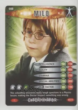 2006 Doctor Who: Battles in Time - Trading Card Game Exterminator Expansion Milo - Image 1