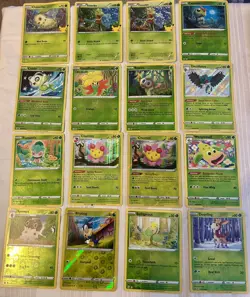 Pokemon TCG Grass Type Card Lot Of 91 cards! Many Reverse/Holo Foil & Promos! - Image 1