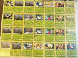 Pokemon TCG Grass Type Card Lot Of 91 cards! Many Reverse/Holo Foil & Promos! - Image 3