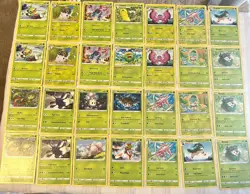 Pokemon TCG Grass Type Card Lot Of 91 cards! Many Reverse/Holo Foil & Promos! - Image 4