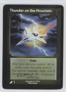 1995 Shadowfist Collectible Card Game Limited Thunder on the Mountain READ - Image 1
