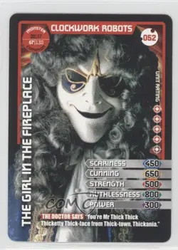 2010 Doctor Who - Monster Invasion Trading Card Game Clockwork Robots #52 - Image 1