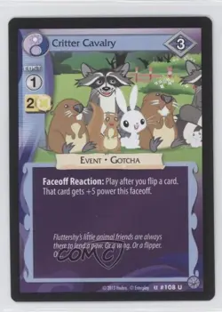 2013 My Little Pony Collectible Card Game - Premiere Critter Cavalry #108 - Image 1