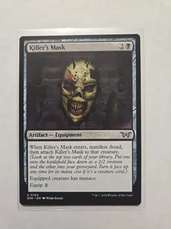 Killer's Mask - Duskmourn - LP - MTG Magic - Uncommon - Equipment - Image 1