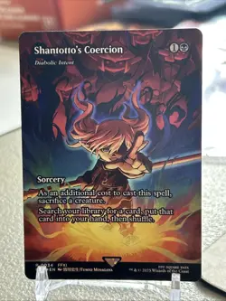 Shantotto's Coercion - Diabolic Intent (Showcase) FINAL FANTASY: TTA MTG FOIL - Image 1