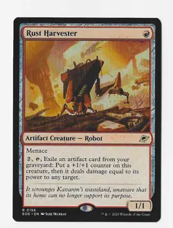 MTG, EOE, Rare, Artifact creature-Robot, Rust Harvester - Image 1