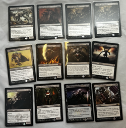 12 Black Rares, Mythics, Foils - Vintage Various Sets MTG Magic the Gathering - Image 1