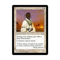 WOTC MtG Weatherlight Peacekeeper (R) NM - Image 1