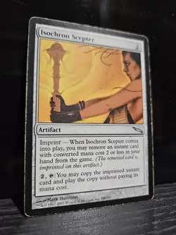 MTG Isochron Scepter - Mirrodin - Heavily Played - Image 1
