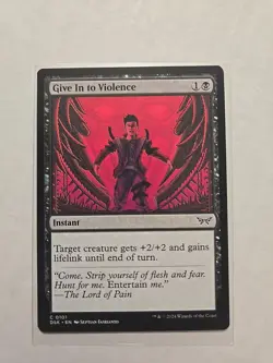 Give In to Violence - Duskmourn - LP - MTG Magic - Common - Instant - Image 1
