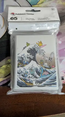 Great Wave Pikachu & Friends Card Sleeves (65 Sleeves) Pokemon TCG NEW & SEALED - Image 1