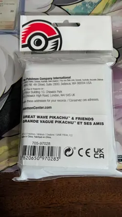 Great Wave Pikachu & Friends Card Sleeves (65 Sleeves) Pokemon TCG NEW & SEALED - Image 2