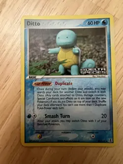Pokemon Ditto Squirtle 40/113 Delta Species Reverse Holo Stamped LP+ - Image 1