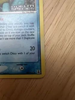 Pokemon Ditto Squirtle 40/113 Delta Species Reverse Holo Stamped LP+ - Image 5
