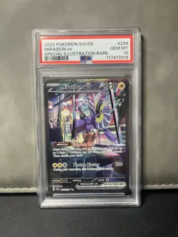 Miraidon ex 244/198 Sv01: Pokemon Scarlet & Violet Base Set Holo SIR- PSA 10 - Image 1