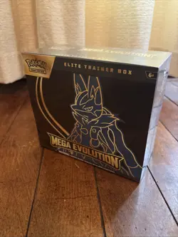 Pokemon Mega Evolution Lucario Factory Sealed Elite Trainer Box - 9 Boosters - Image 1