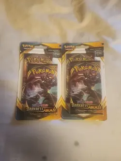 Lot Of 2 Pokemon Darkness Ablaze & Sword And Shield Double Blister Packs - Image 1
