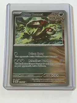 Brute Bonnet 118 Pokemon Twilight Masquerade 2024 Near Mint Ancient Reverse Holo - Image 1