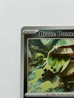 Brute Bonnet 118 Pokemon Twilight Masquerade 2024 Near Mint Ancient Reverse Holo - Image 5